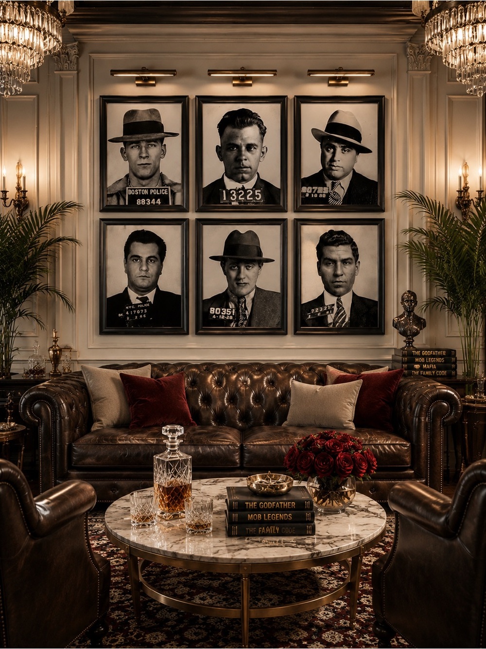 Pick Any 5 | Mob Legends™ | Mafia Mugshot Prints | Gangster Office Home Wall Art